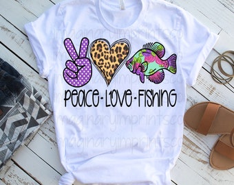 Download Peace Love Fish With Photos Etsy