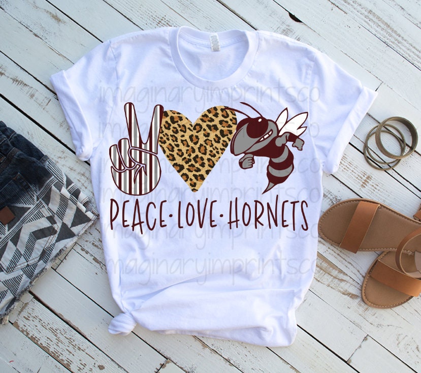 Download Peace Love Hornets png Sublimation design Digital design ...
