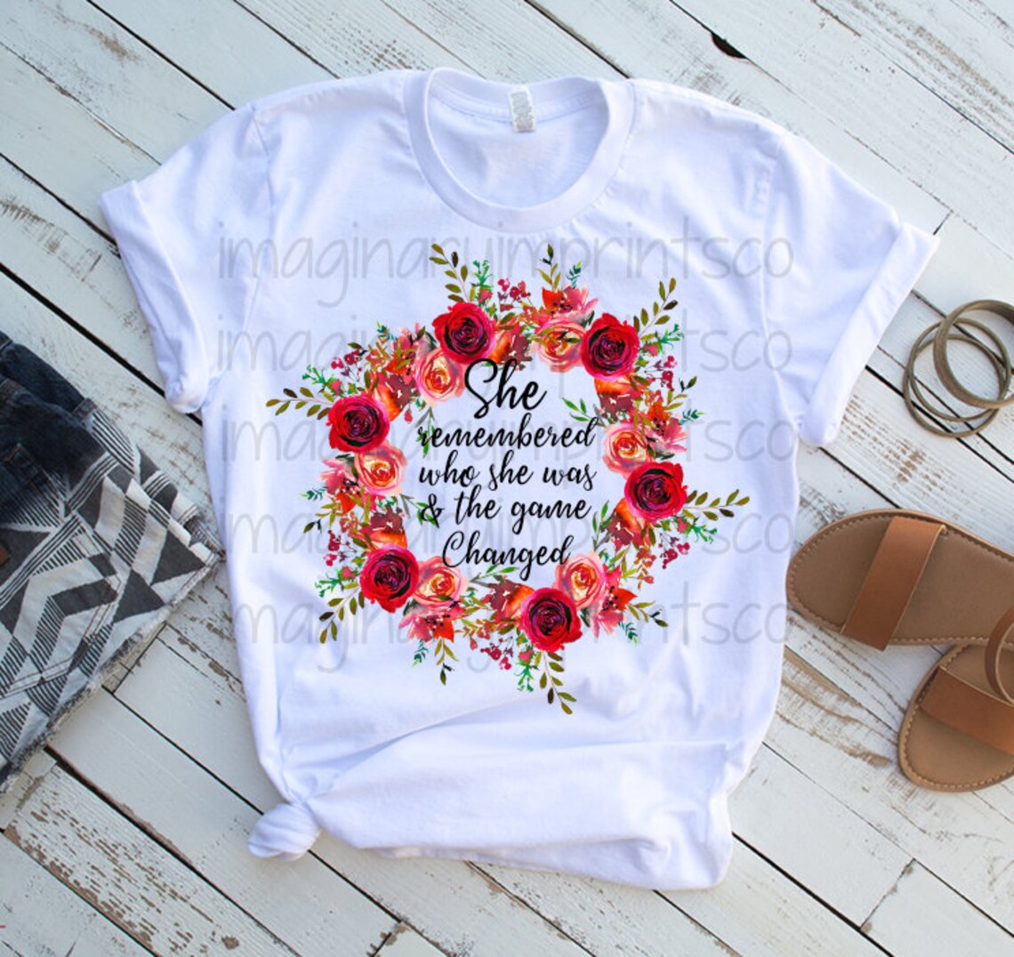 She Remembered Who She Was Png Sublimation Design Digital - Etsy