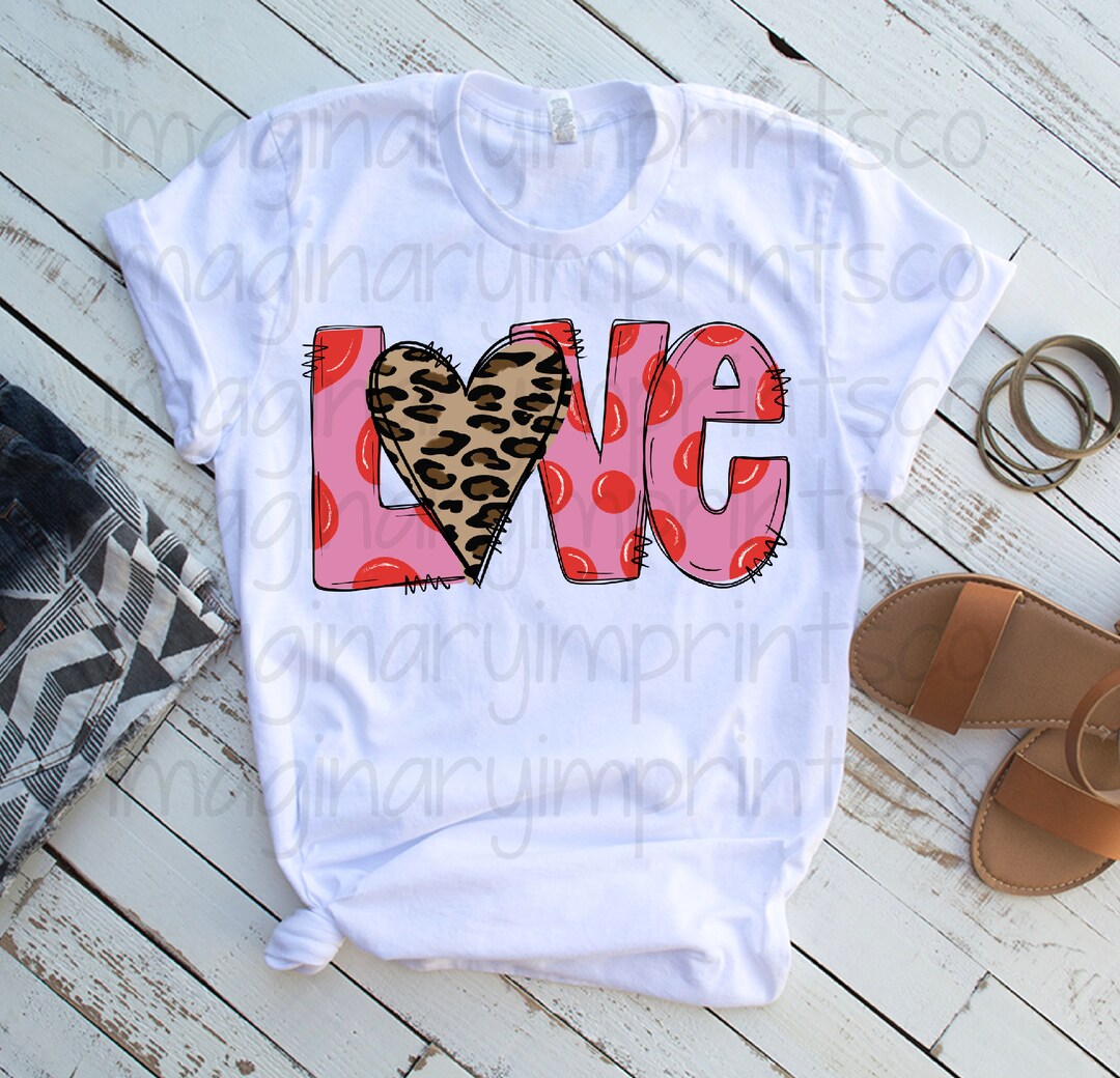 Love Valentine's Day Png Sublimation Design Digital Design DTG Printing ...