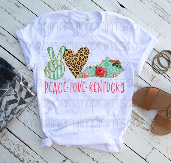 Free Free 285 Peace Love Kentucky Svg SVG PNG EPS DXF File