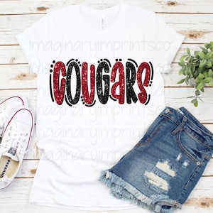 Cougars sequin png - Sublimation design - Digital design - Sublimation - DTG printing - Sublimation png - Cougars sublimation design