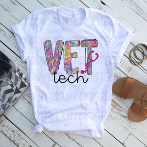 Vet Tech tie dye png - Sublimation design download - Digital design  - Sublimation - DTG printing - Clipart - Vet tech Sublimation png