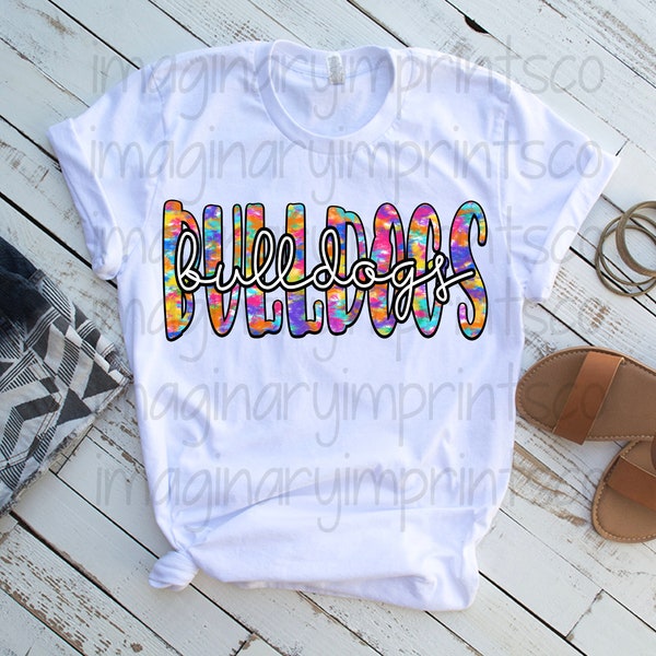 Bulldogs Tie Dye png - Sublimation design - Digital design - Sublimation - DTG printing - Sublimation png - Bulldogs