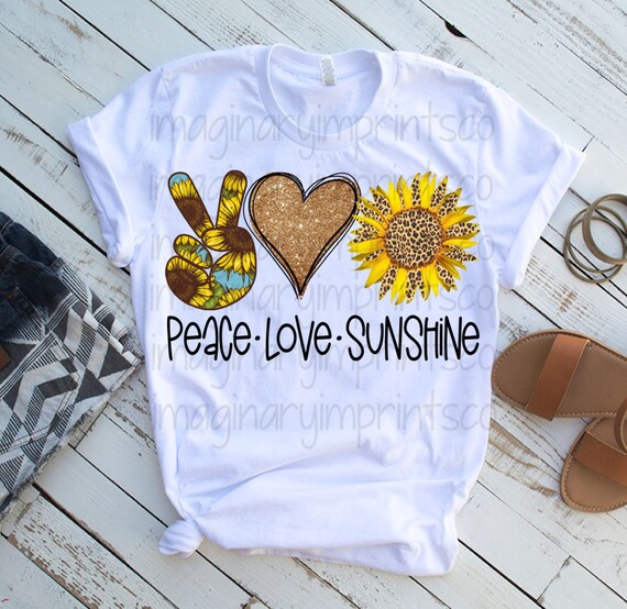peace love sunshine t shirt