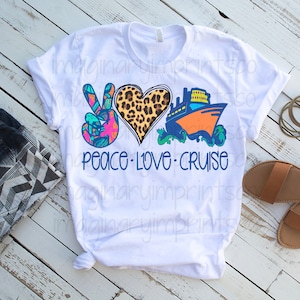 Peace love cruise sublimation design - Sublimation design - Sublimation - DTG printing - Sublimation design download - Cruise sublimation