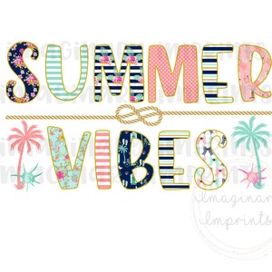Summer Vibes sublimation design - Sublimation design - Sublimation - DTG printing - Sublimation design download - Summer sublimation design