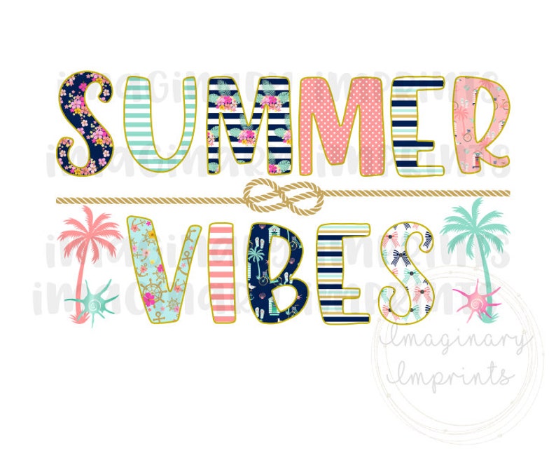 Download Summer Vibes sublimation design Sublimation design | Etsy