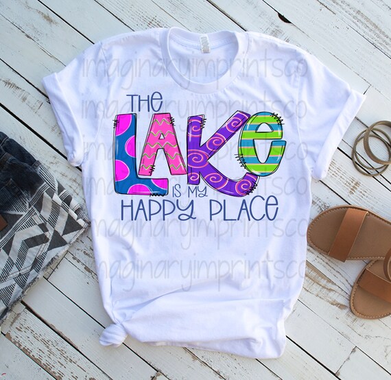 the lake is my happy place shirt