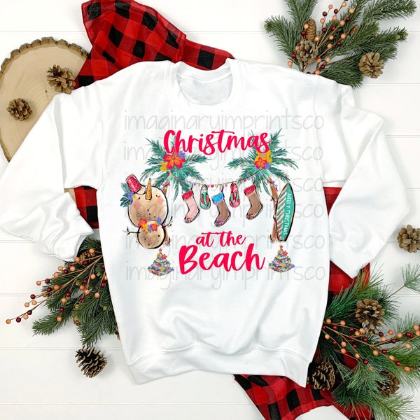 Christmas at the Beach png - Sublimation design - Digital design  - Sublimation - DTG printing - Christmas sublimation
