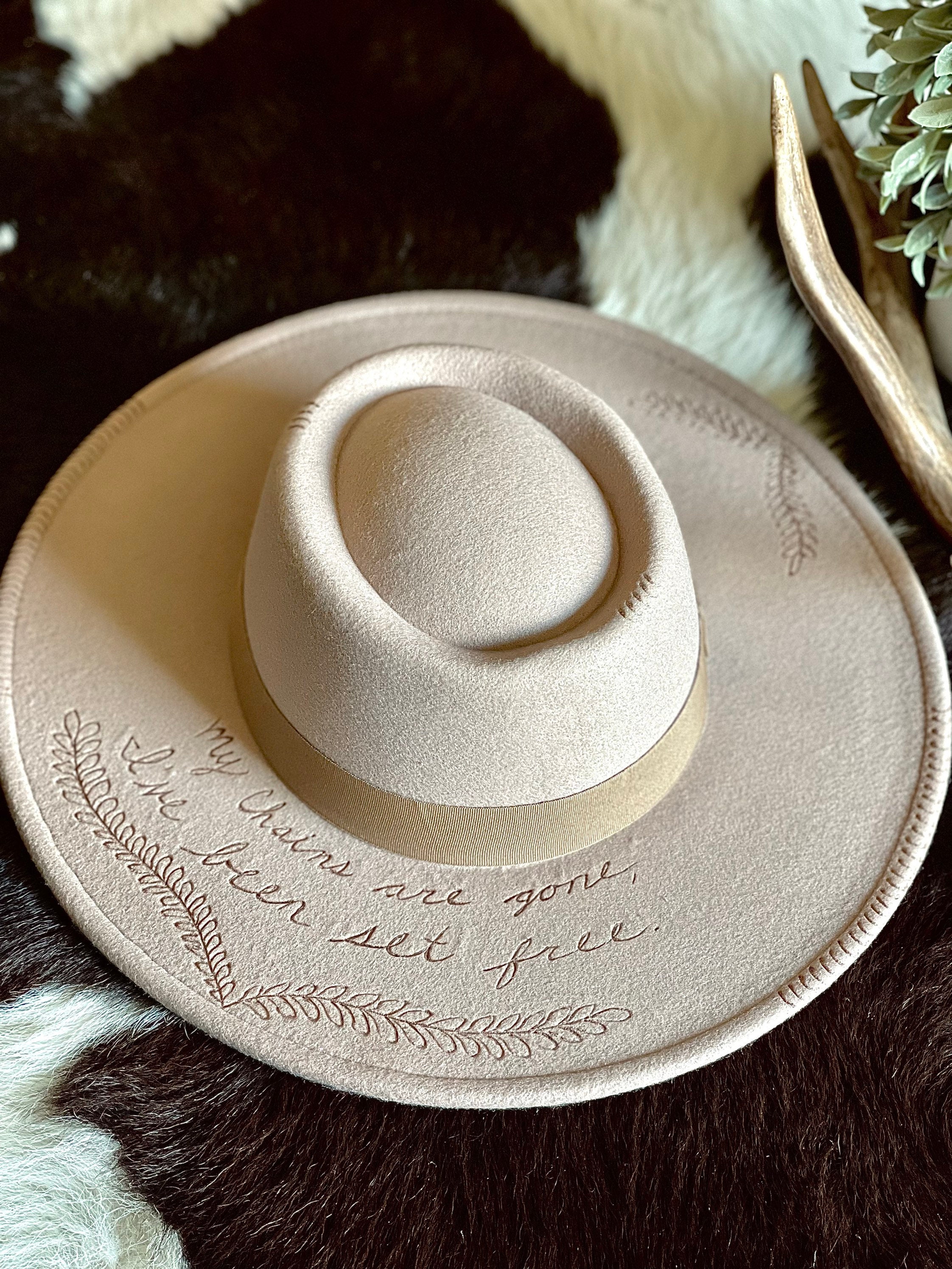 My Chains Are Gone Ive Been Set Free Burned Hat Etsy