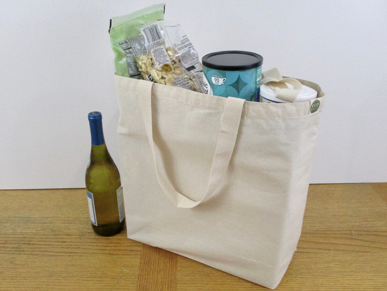Farmers Market Tote Grocery Tote Recycled Cotton Canvas - Etsy