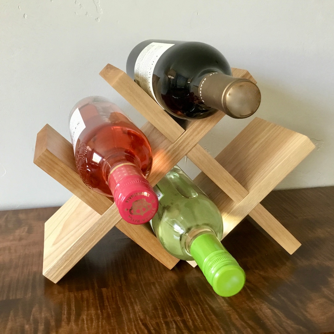 Counter Top Wine Rack, Birch Wine Rack, Table Top Wine Rack, Gift for ...