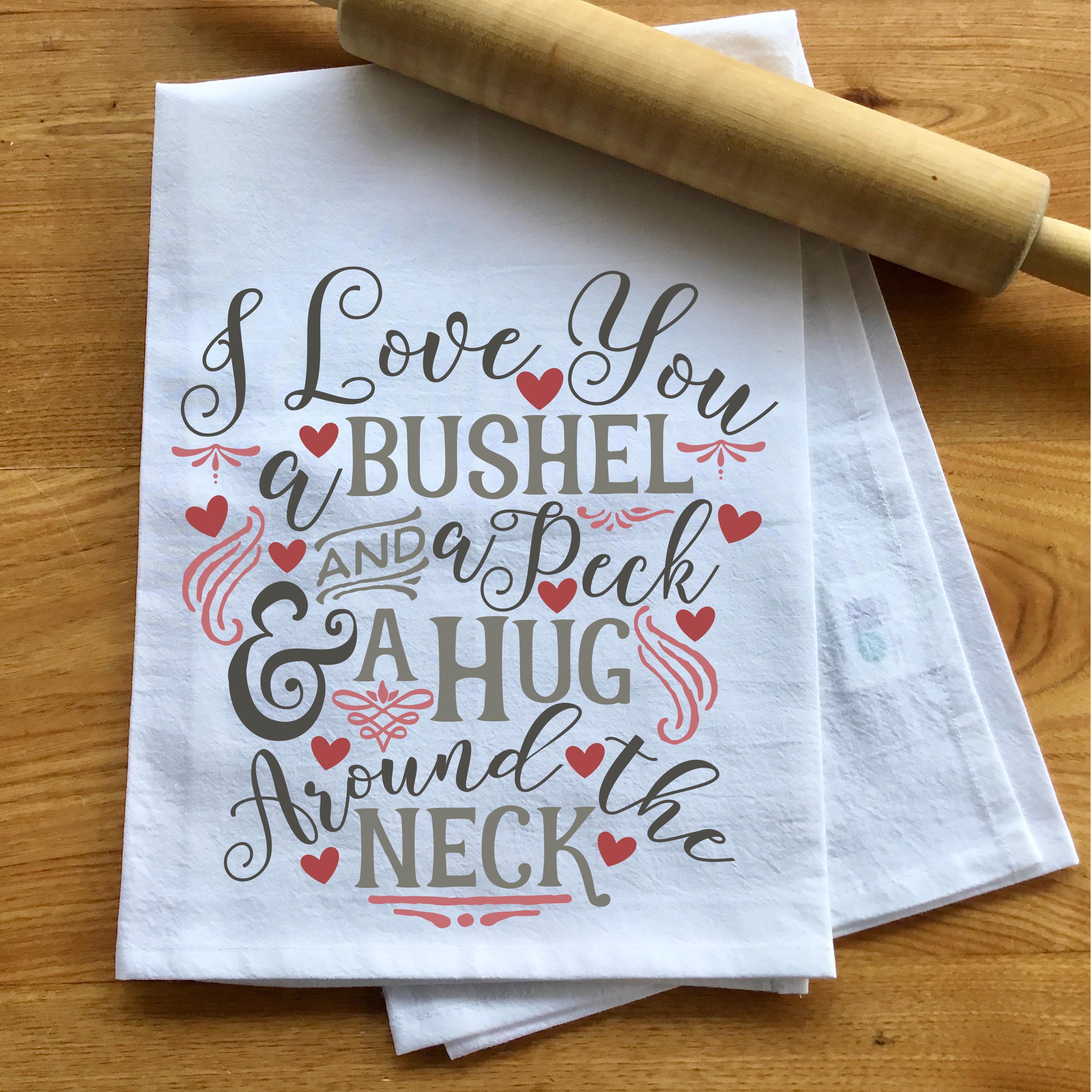 Edelstahl-Lesezeichen 'I Love You A Bushel And A Peck' – Mit Quaste, Geschenk Für Mutter/Tochter