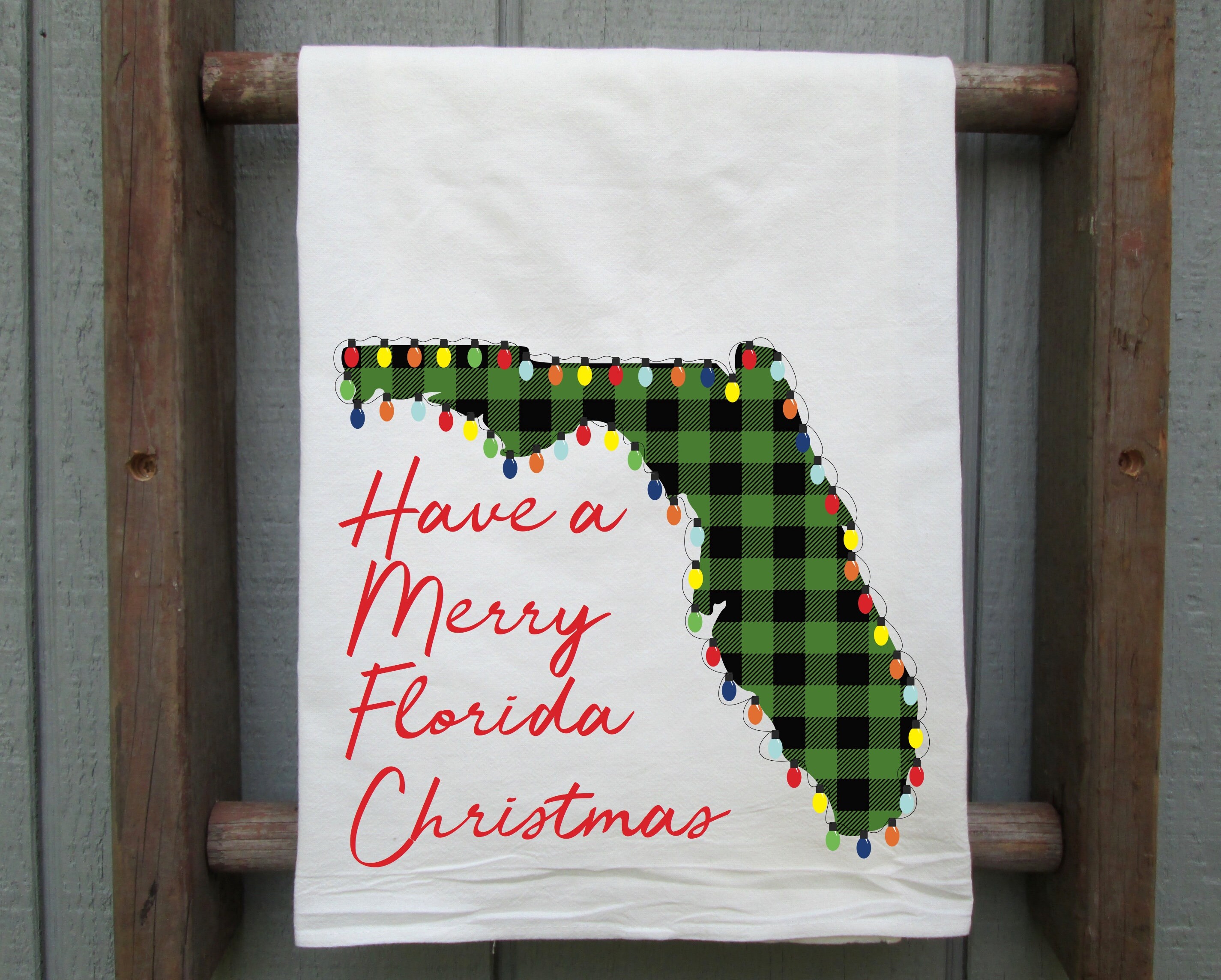 Christmas Rules Kitchen Tea Towel, Holiday Kitchen Towel, Christmas Dish  Towel, Cute Christmas Kitchen Towel