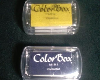 Color Box Mini Ink Pad- Chamomile and Enchanted