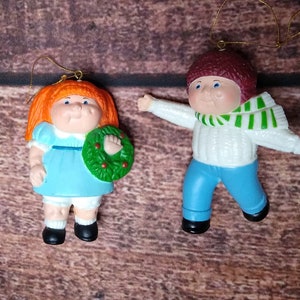 Vintage 1980&#39;s Cabbage Patch Kids Ornaments/CPK/Christmas Ornaments/Vintage Cabbage Patch Kids