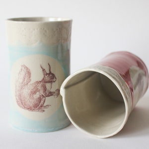 Handmade ceramic mug forest set image 3