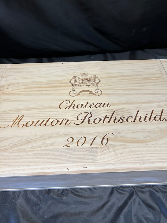 Chateau Mouton Rothschild 2016 Wood Wine Box - Etsy