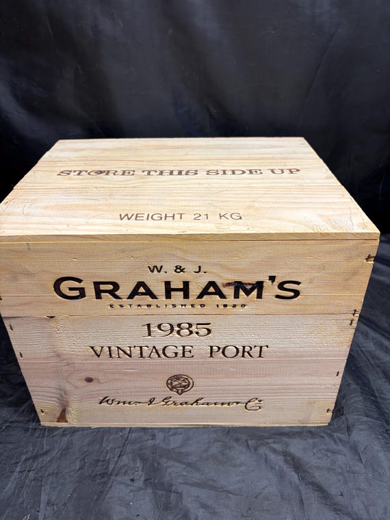 Vintage Port Box from Grahams 1985