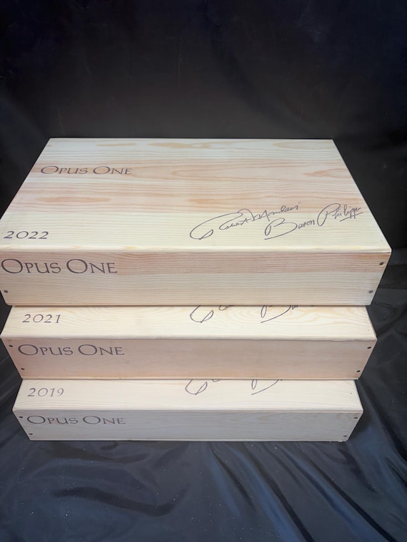 Opus One wood wine boxes 19-21-22