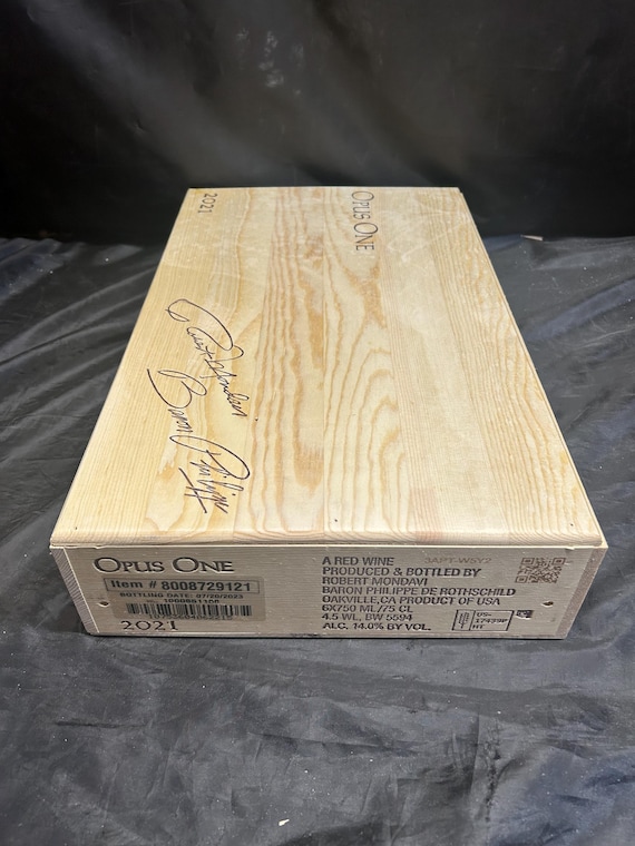 OPUS ONE 木製ギフトボックス　1本用 オーパス ワン 2019 1ケース 6本 オリジナル木箱入り オーパス