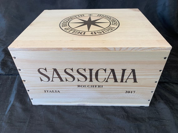 Sassicaia wood wine box