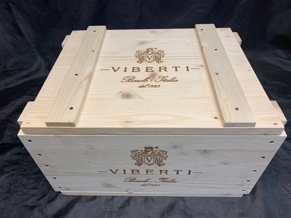Viberti Barolo wood wine box