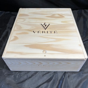 Caixa de vinho de madeira Verite 3 btl