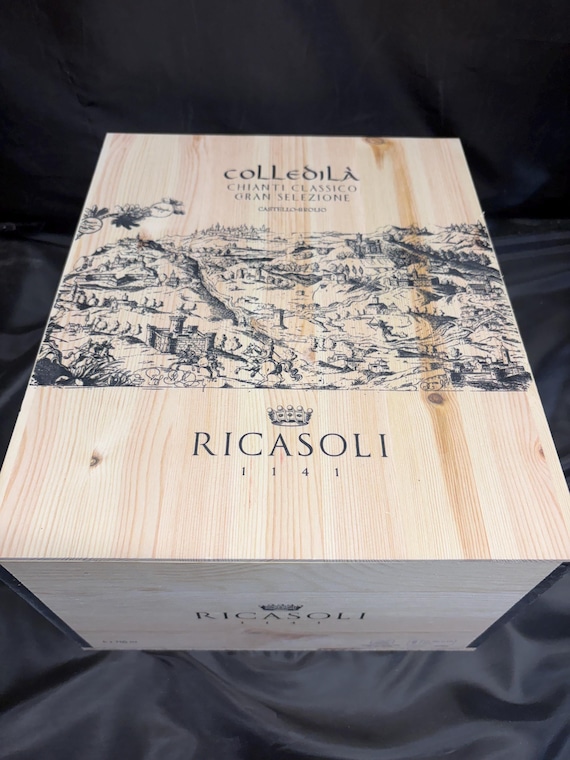 Ricasoli Colledila wood wine box