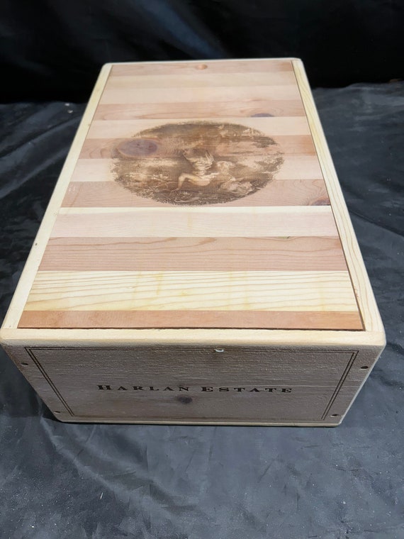 Harlan Estate wood wine box Magnums