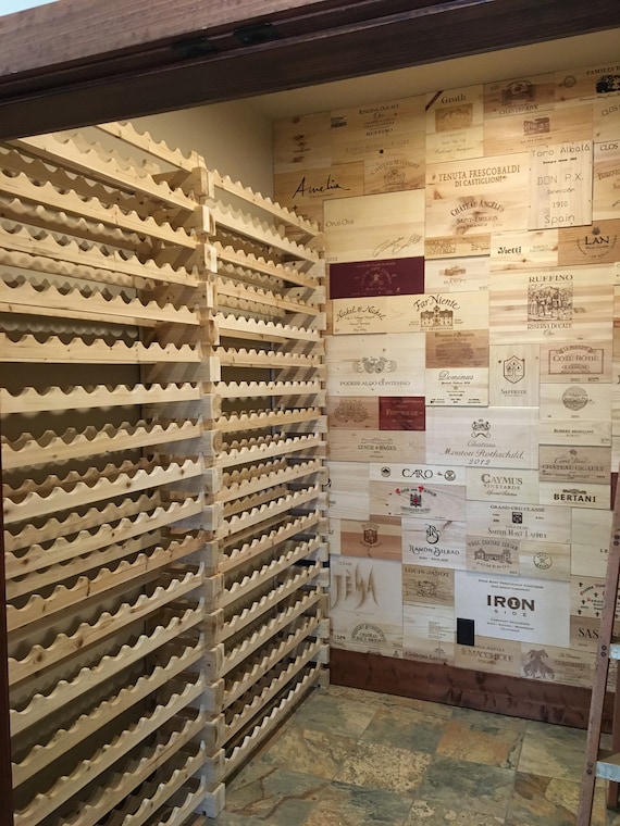 100 wine wood panels assorted