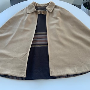 Wool Camel Cape Sz Medium