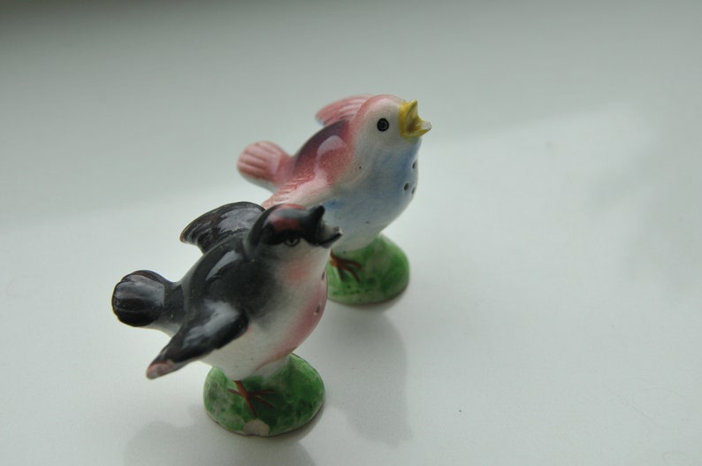 Bird Salt and Pepper Shakers Made in Japan Ceramics Etsy