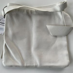 NWT White Zara Leather Hobo Tote
