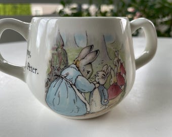 Wedgewood Peter Rabbit Christening Cup, Egg Cup and Mug