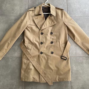 COACH Trench mit Lederhalsband in Top Zustand