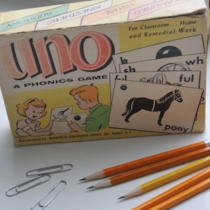 Juego escolar antiguo de los años 50