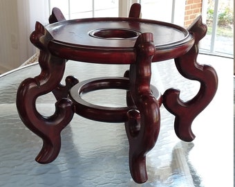 Wood Vase Stand Etsy