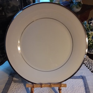 Lenox Solitaire Dinner Plate,Lenox Platinum Trim Dinner plate,Lenox Dimension Collection,Lenox Dimension Collection dinner plate,Lenox plate