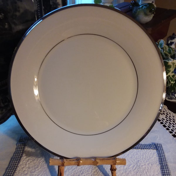 Lenox Solitaire Dinner Plate,Lenox Platinum Trim Dinner plate,Lenox Dimension Collection,Lenox Dimension Collection dinner plate,Lenox plate