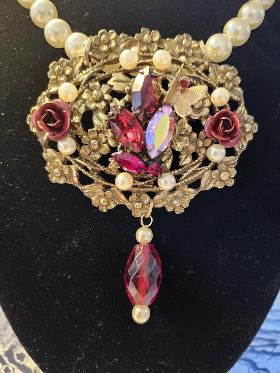 Custom Pendant Necklace,Assemblage Necklace,State… - image 6