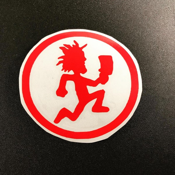 Hatchet man Decal with circle