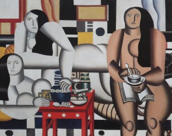 Fernand Leger Vintage Print 2000 | "Three Women" (1921) | Home Decor | Wall Art | Art Print | Cubism | Wall Decor