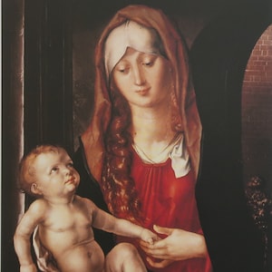 Albrecht Durer Vintage Print 1982 | &quot;The Virgin Before an Archway&quot; | Home Decor | Wall Art | Art Print | Wall Decor