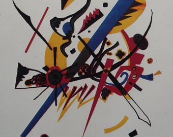 Vassily Kandinsky vintage Impression 1986 | "Petits mondes" (1922) | Décoration intérieure | Art mural | Impression d’art | Art abstrait | Décoration murale