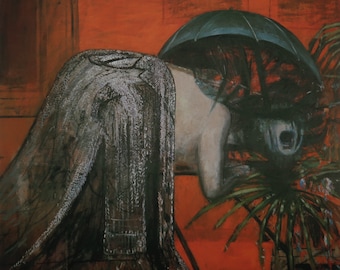 Francis Bacon Vintage Print 1986 | Figure Study II (1945-6) | Home Decor | Wall Art | Art Print | Wall Decor | Surrealism | Abstract Art