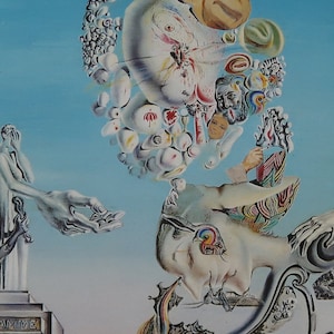 Salvador Dali Vintage Print 1980 | "Lugubrious Game" (1929) | Home Decor | Wall Art | Art Print | Surrealism | Wall Decor