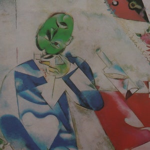 Marc Chagall Vintage Print 1998 | "The Poet or Half-Past Three" (1911-12) | Art Print | Home Decor | Modern Art | Wall Art