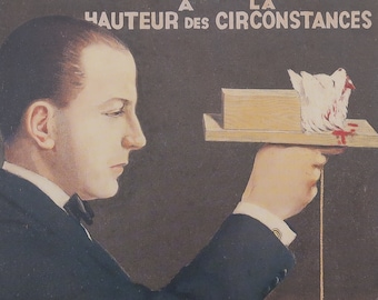 Rene Magritte "Portrait of E.L.T. Mesens" Vintage Surrealism Art Print